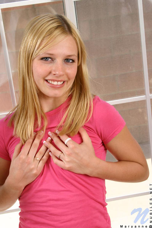 Sexy petite blonde nubiles teen gets all naughty in front of the camera man